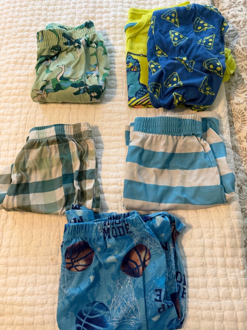 Bundle of Boys' Blue & Green Sleep Shorts and pants - Cat and Jack